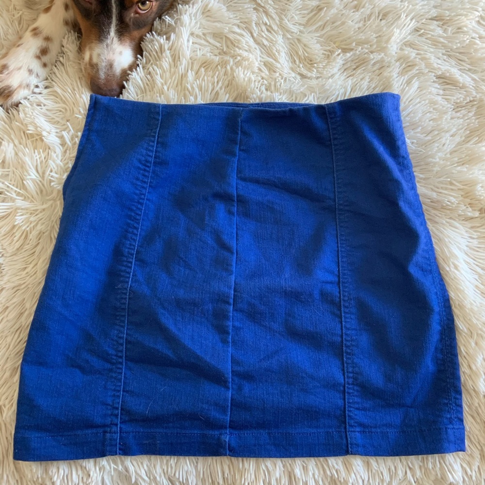 Simple blue skirt